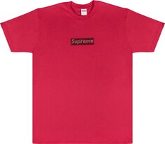 Футболка Supreme x Swarovski Box Logo T-Shirt &apos;Red&apos;, красный