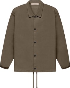 Куртка Fear of God Essentials Coaches Jacket &apos;Wood&apos;, коричневый