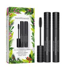 bareMinerals Strengh &amp; Length Mascara Duo набор: укрепляющая и удлиняющая тушь для ресниц, 2x8 мл/ 1 упаковка