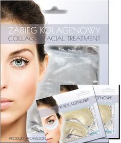 Beautyface Collagen набор: коллагеновая маска для лица, 1 шт. + коллагеновые патчи для глаз, 2 пары