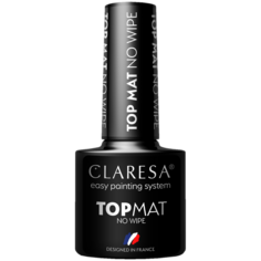 Claresa Top Mat No Wipe матовый топ для гибридных лаков, 5 г