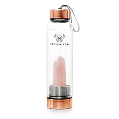 Бутылка для воды с кварцем CrystalLove Crystal Collection из розового золота