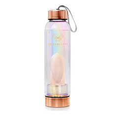 Бутылка для воды CrystalLove Hologram с розовым кварцем
