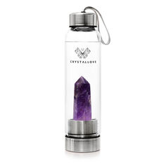 Бутылка для воды CrystalLove Crystal Collection с серебряным аметистом
