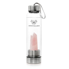 Бутылка для воды CrystalLove Crystal Collection с розовым кварцем
