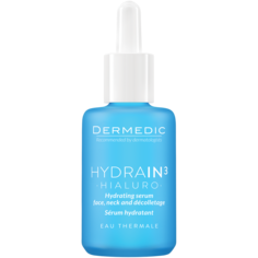 Dermedic Hydrain3 Hialuro увлажняющая сыворотка для лица, шеи и зоны декольте, 30 мл