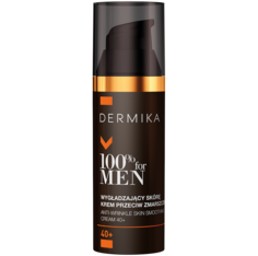 Dermika 100% for Men разглаживающий дневной и ночной крем для лица против морщин 40+ для мужчин, 50 мл