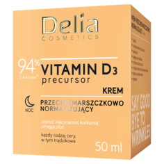 Delia Vitamina D3 ночной крем для лица против морщин, 50 мл