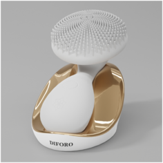 Diforo Arum Gold звуковая щетка для массажа и умывания лица, 1 комплект