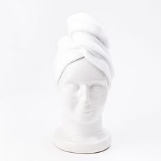 Easy Livin&apos; бамбуковое чалмовое полотенце для сушки волос oeko-tex белое, 1 шт.