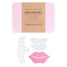 Easy Livin&apos; Комплект Easy Pads: многоразовая подушечка для губ, 1 шт., многоразовая подушечка для лба, 1 шт., многоразовая подушечка для глаз, 2 шт.