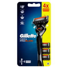 Gillette Fusion5 ProGlide Football бритва мужская, 1 шт + картриджи 4 шт/уп