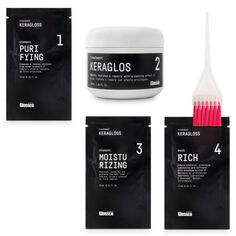 Glossco Keragloss набор для перманентного кератинового выпрямления волос, 1 упаковка
