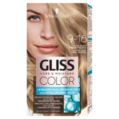 Gliss Color Care&amp;Moisture краска для волос 9-16 ультра светлый холодный блонд, 1 упаковка