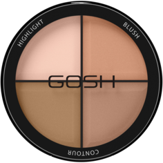 Gosh Contour&apos;n Strobe Kit палетка для моделирования лица light 001, 15 г Gosh!