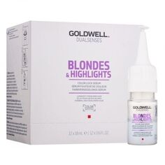 Goldwell Dualsenses Blondes&amp;Highlights Color Lock набор: интенсивная сыворотка для окрашенных волос в ампулах, 12x18 мл/1 упаковка