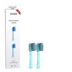 Ionickiss сменные насадки для зубных щеток экстра мягкие широкие, 2 шт./1 уп.