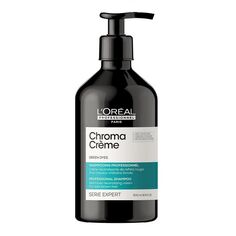 L&apos;Oréal Professionnel Chroma Creme Matte Green освежающий шампунь для темно-каштановых и черных волос - зеленый, 500 мл L'Oreal
