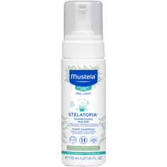 Mustela Stelatopia пенный шампунь для детей, 150 мл