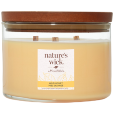 Nature&apos;s Wick By WoodWick Wild Honey ароматическая свеча, 433 г