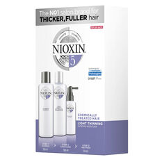 Nioxin System 5 набор: шампунь для слегка редеющих волос, 150 мл + кондиционер для волос, 150 мл + средство для волос, 50 ​​мл