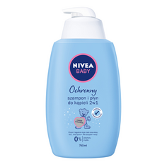 Nivea Baby защитный шампунь и пена для ванн для детей 2в1, 750 мл