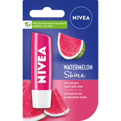 Nivea Watermelon Shine ухаживающий бальзам для губ с арбузным сорбетом, 4,8 г