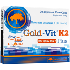 Olimp Gold-Vit K2 Plus биологически активная добавка, 30 капсул/1 упаковка ОЛИМП