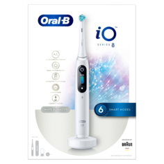 Oral-B IO 8 White магнитная зубная щетка для чистки зубов, 1 упаковка