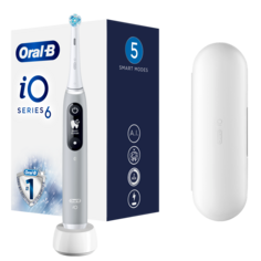 Oral-B iO Series 6 Grey Opal магнитная зубная щетка для чистки зубов, 1 шт.