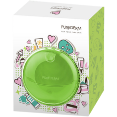 Purederm силиконовая звуковая щетка для чистки и массажа лица, 1 шт.