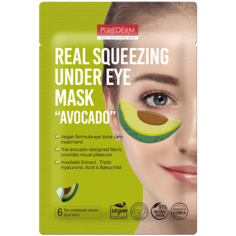 Purederm Avocado патчи для глаз, 6 шт/1 упаковка