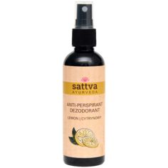 Sattva натуральный дезодорант на водной основе с ароматом лимона, 80 мл