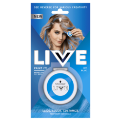Schwarzkopf Live Paint It! Icy Blue смываемый мел для волос ледяной синий, 1 упаковка