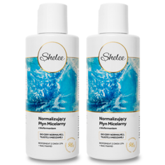 Shelee набор: мицеллярная вода нормализующая с овсяным биоферментом и ниацинамидом, 2х250 мл/1 упаковка