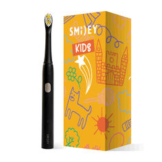 Smiley Light Kids звуковая зубная щетка детская черная, 1 шт.