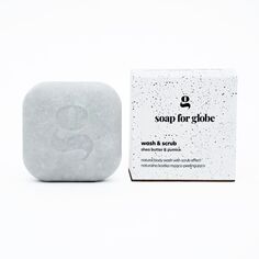 Soap for Globe Wash&amp;Scrub шампунь для умывания и пилинга с маслом ши и вулканической породой, 100 г