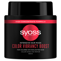 Syoss Color Vibrancy Boost интенсивно регенерирующая маска для волос, 500 мл