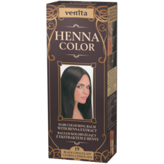 Venita Henna Color бальзам-краска с экстрактом хны для волос 19 черный шоколад, 75 мл