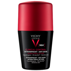 Vichy Homme Clinical Control 96 H шариковый антиперспирант для мужчин, 50 мл