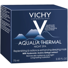 Vichy Aqualia Thermal Увлажняющий и регенерирующий ночной крем для лица, 75 мл