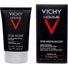 Vichy Homme Sensi Baume успокаивающий бальзам после бритья, 75 мл