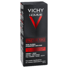 Vichy Homme Structure Force крем для лица против морщин, 50 мл