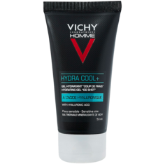 Vichy Homme Hydra Cool+ увлажняющий гель с охлаждающим эффектом, 50 мл