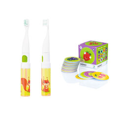 Vitammy Smile подарочный набор: звуковая зубная щетка для детей белочка, 1 шт + игра-картинка, 1 шт