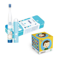 Vitammy Smile подарочный набор: звуковая зубная щетка для детей морж, 1 шт. + игра-картинка, 1 шт.