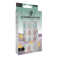 W7 Glamorous Nails войлочные накладки на накладные ногти, 24 шт./1 уп.