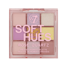 W7 Soft Hues палитра прессованных пигментов Rose Quartz для век, 8,1 г