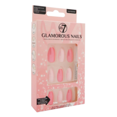 W7 Glamorous Nails накладные ногти Glitter Pop, 24 шт/уп