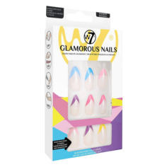 W7 Glamorous Nails накладные ногти Rainbow Blessing, 24 шт/уп